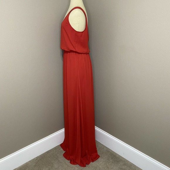 Show Me Your Mumu Kendall Red Side Slit Maxi Dress - Picture 4 of 10
